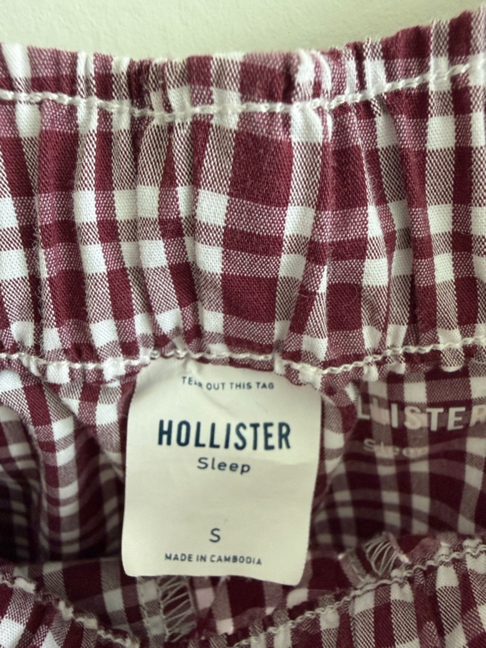 Burgundy Plaid Poplin Boxer Shorts - Picture 2 of 3